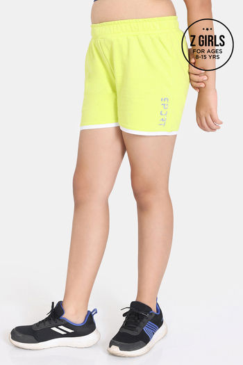 Buy Rosaline Girls Bounds Easy Movement Shorts - Yellow Plum